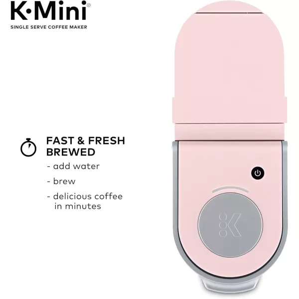 Keurig KMini Single Serve KCup Pod Coffee Maker Dusty Rose 6 to 12 oz Brew SizesDusty Rose