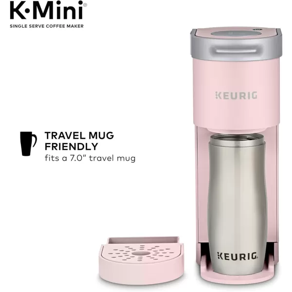 Keurig KMini Single Serve KCup Pod Coffee Maker Dusty Rose 6 to 12 oz Brew SizesDusty Rose