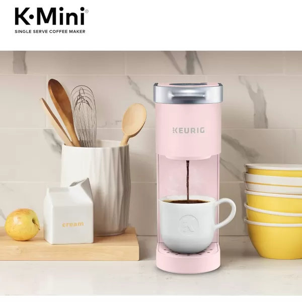 Keurig KMini Single Serve KCup Pod Coffee Maker Dusty Rose 6 to 12 oz Brew SizesDusty Rose