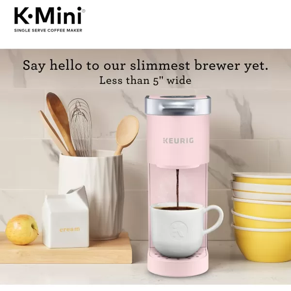 Keurig KMini Single Serve KCup Pod Coffee Maker Dusty Rose 6 to 12 oz Brew SizesDusty Rose