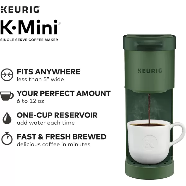 Keurig KMini Single Serve KCup Pod Coffee Maker Dusty Rose 6 to 12 oz Brew SizesEvergreen