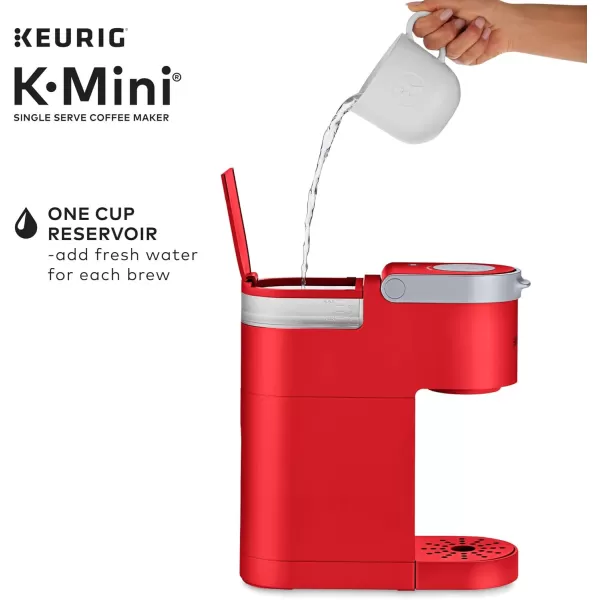 Keurig KMini Single Serve KCup Pod Coffee Maker Dusty Rose 6 to 12 oz Brew SizesPoppy Red