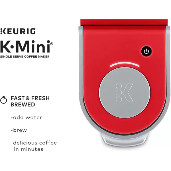 Keurig KMini Single Serve KCup Pod Coffee Maker Dusty Rose 6 to 12 oz Brew SizesPoppy Red