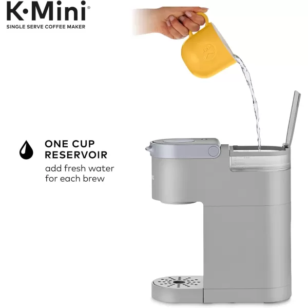 Keurig KMini Single Serve KCup Pod Coffee Maker Dusty Rose 6 to 12 oz Brew SizesStudio Gray