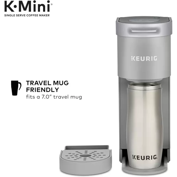 Keurig KMini Single Serve KCup Pod Coffee Maker Dusty Rose 6 to 12 oz Brew SizesStudio Gray