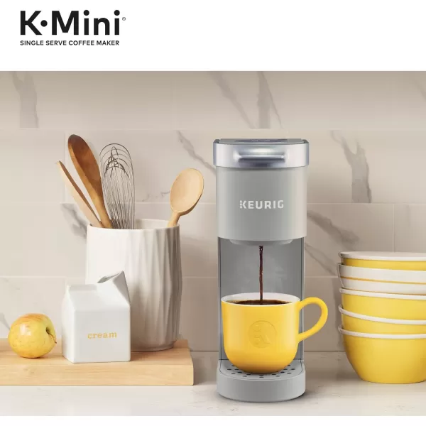 Keurig KMini Single Serve KCup Pod Coffee Maker Dusty Rose 6 to 12 oz Brew SizesStudio Gray