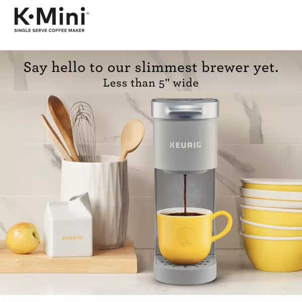 Keurig KMini Single Serve KCup Pod Coffee Maker Dusty Rose 6 to 12 oz Brew SizesStudio Gray
