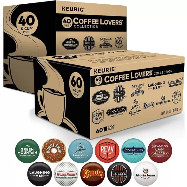 Keurig Coffee Lovers Collection Variety Pack Single Serve KCup Pods Compatible with all Keurig 10Classic 20 and KCaf Coffee Makers 100 CountKeurig Coffee Lovers Collection Variety Pack Single Serve KCup Pods Compatible with all Keurig 10Classic 20 and KCaf Coffee Makers 100 Count