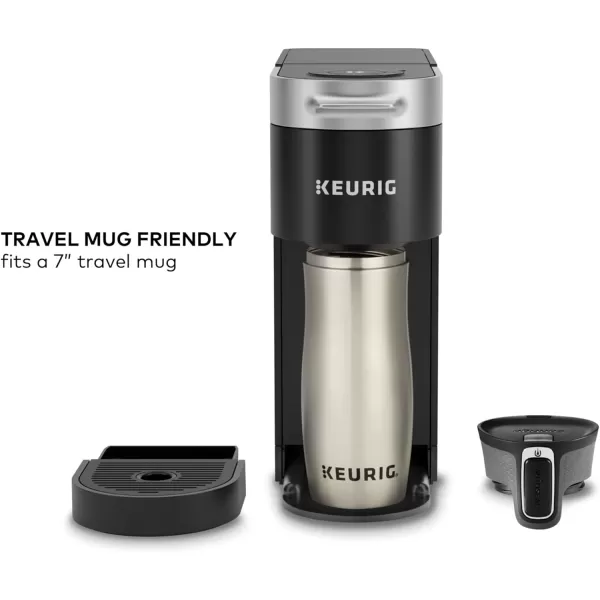 Keurig K Slim Single Serve KCup Pod Coffee Maker with 3 Brew Sizes Multistream Technology 46oz Removable Reservoir Scarlet RedBlack