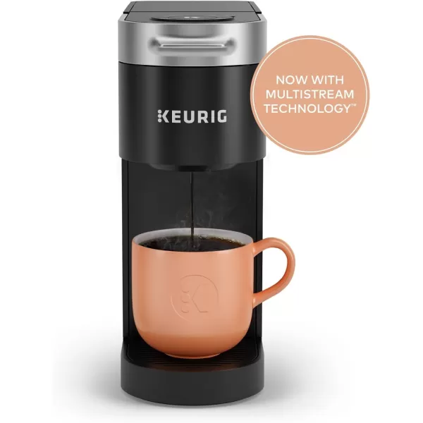 Keurig K Slim Single Serve KCup Pod Coffee Maker with 3 Brew Sizes Multistream Technology 46oz Removable Reservoir Scarlet RedBlack