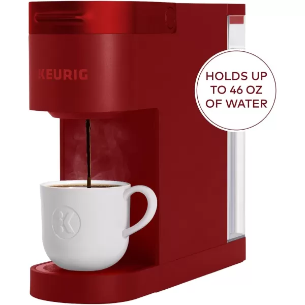 Keurig K Slim Single Serve KCup Pod Coffee Maker with 3 Brew Sizes Multistream Technology 46oz Removable Reservoir Scarlet RedScarlet Red