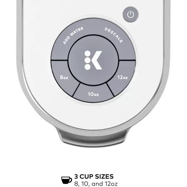 Keurig K Slim Single Serve KCup Pod Coffee Maker with 3 Brew Sizes Multistream Technology 46oz Removable Reservoir Scarlet RedWhite