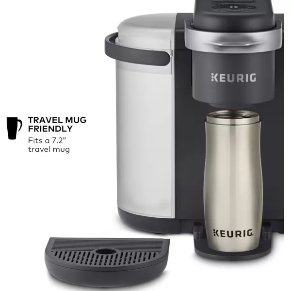 Keurig KCaf SMART Single Serve Coffee Maker with WiFi Compatibility Latte and Cappuccino Machine with BuiltIn Frother 6 Brew Sizes Compatible with Alexa BlackDark Charcoal