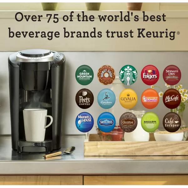 Keurig KCompact SingleServe KCup Pod Coffee Maker with 3 Brew Sizes Smart Start Feature 36oz Removable Reservoir BlackBlack