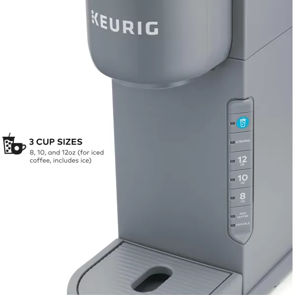 Keurig KIced Coffee Maker Single Serve KCup Pod Iced Coffee Maker With Hot and Cold Coffee Capabilities Brews Any KCup Pod WhiteGray