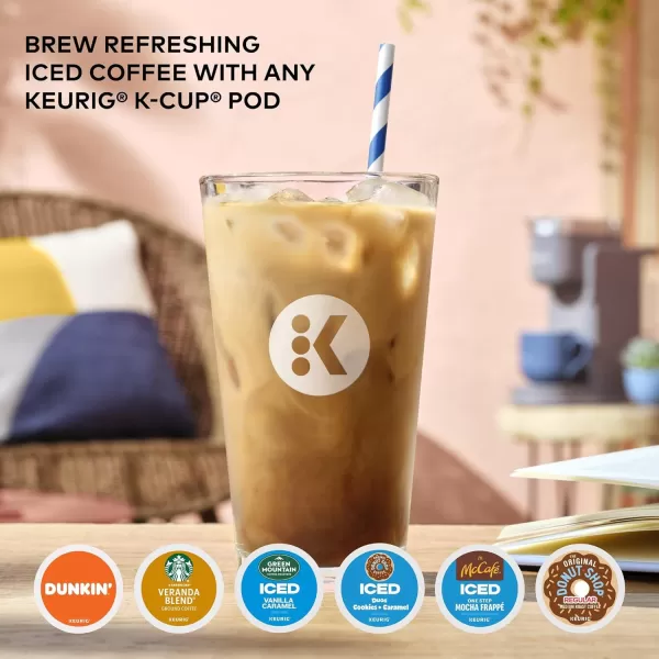 Keurig KIced Coffee Maker Single Serve KCup Pod Iced Coffee Maker With Hot and Cold Coffee Capabilities Brews Any KCup Pod WhiteGray