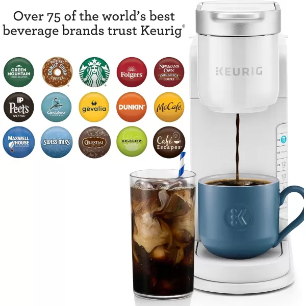 Keurig KIced Coffee Maker Single Serve KCup Pod Iced Coffee Maker With Hot and Cold Coffee Capabilities Brews Any KCup Pod WhiteWhite