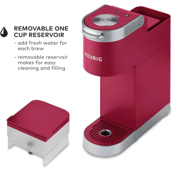 Keurig KMini Plus Single Serve KCup Pod Coffee Maker with 6 to 12oz Brew Size Stores up to 9 KCup Pods Travel Mug Friendly Matte BlackCardinal Red