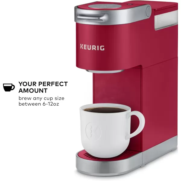 Keurig KMini Plus Single Serve KCup Pod Coffee Maker with 6 to 12oz Brew Size Stores up to 9 KCup Pods Travel Mug Friendly Matte BlackCardinal Red