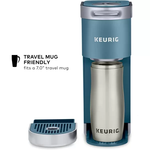 Keurig KMini Plus Single Serve KCup Pod Coffee Maker with 6 to 12oz Brew Size Stores up to 9 KCup Pods Travel Mug Friendly Matte BlackEvening Teal