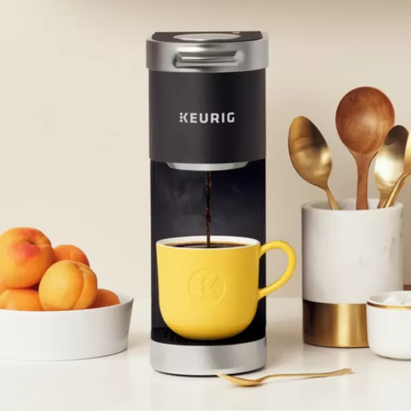 Keurig KMini Plus Single Serve KCup Pod Coffee Maker with 6 to 12oz Brew Size Stores up to 9 KCup Pods Travel Mug Friendly Matte BlackMatte Black