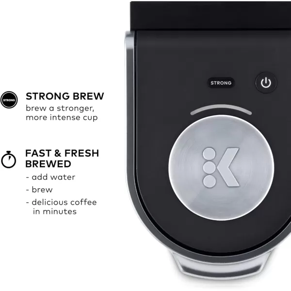 Keurig KMini Plus Single Serve KCup Pod Coffee Maker with 6 to 12oz Brew Size Stores up to 9 KCup Pods Travel Mug Friendly Matte BlackMatte Black