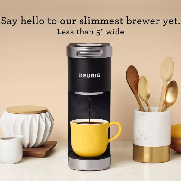 Keurig KMini Plus Single Serve KCup Pod Coffee Maker with 6 to 12oz Brew Size Stores up to 9 KCup Pods Travel Mug Friendly Matte BlackMatte Black