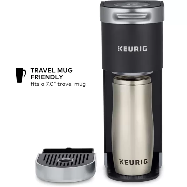 Keurig KMini Plus Single Serve KCup Pod Coffee Maker with 6 to 12oz Brew Size Stores up to 9 KCup Pods Travel Mug Friendly Matte BlackMatte Black