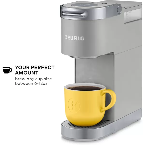 Keurig KMini Plus Single Serve KCup Pod Coffee Maker with 6 to 12oz Brew Size Stores up to 9 KCup Pods Travel Mug Friendly Matte BlackStudio Gray