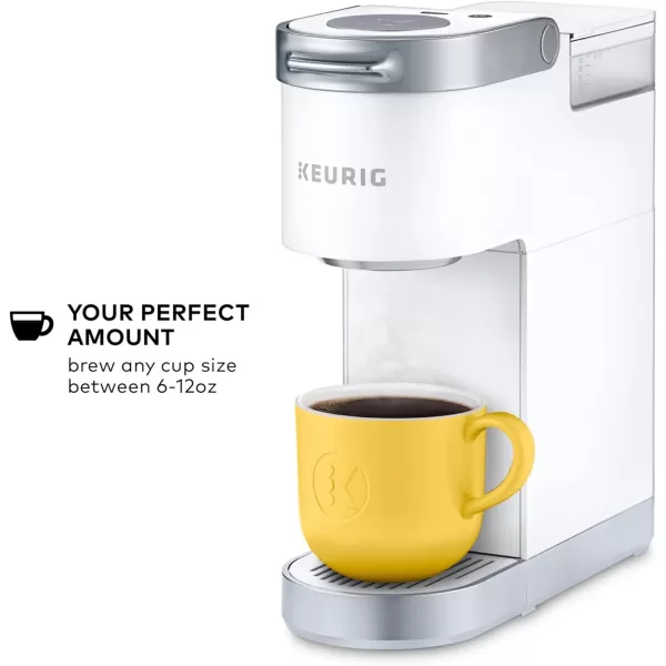 Keurig KMini Plus Single Serve KCup Pod Coffee Maker with 6 to 12oz Brew Size Stores up to 9 KCup Pods Travel Mug Friendly Matte BlackWhite