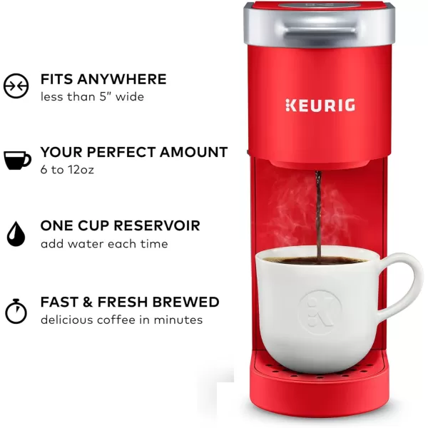 Keurig KMini Single Serve Coffee Maker OasisPoppy Red