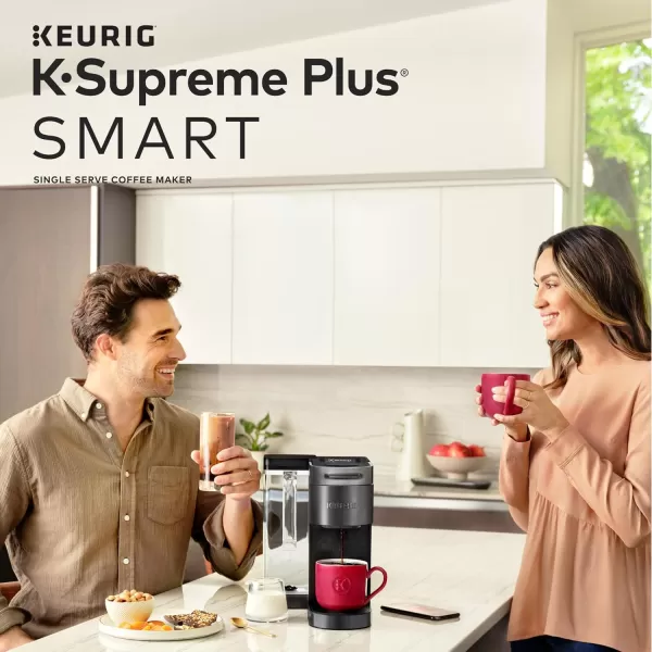 Keurig KSupreme Plus SMART Coffee Maker Single Serve KCup Pod Coffee Brewer BREWID and MultiStream Technology 78 OzBlack