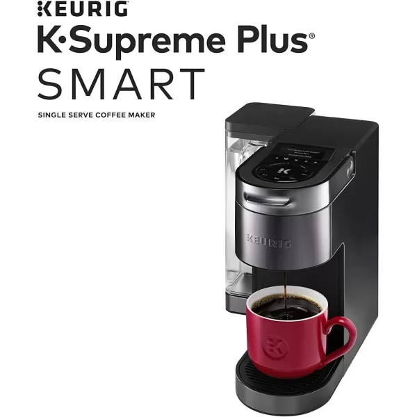 Keurig KSupreme Plus SMART Coffee Maker Single Serve KCup Pod Coffee Brewer BREWID and MultiStream Technology 78 OzBlack