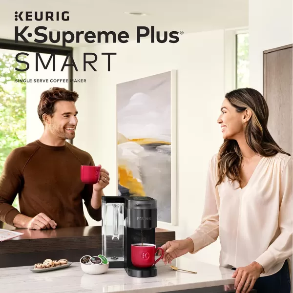 Keurig KSupreme Plus SMART Coffee Maker Single Serve KCup Pod Coffee Brewer BREWID and MultiStream Technology 78 OzBlack