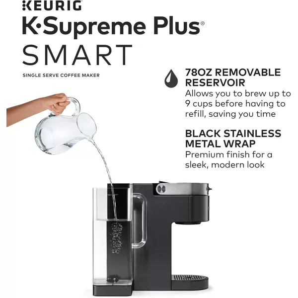 Keurig KSupreme Plus SMART Coffee Maker Single Serve KCup Pod Coffee Brewer BREWID and MultiStream Technology 78 OzK Supreme Plus SMART  Peets Variety Pack Coffee