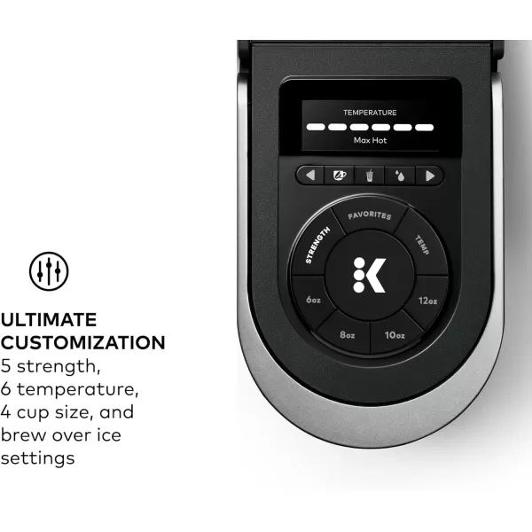 Keurig KSupreme SMART Single Serve Coffee Maker With WiFi Compatibility 4 Brew Sizes And 66oz Removable Reservoir Compatible with Alexa WhiteBlack