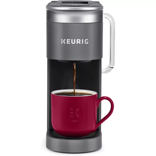 Keurig KSupreme SMART Single Serve Coffee Maker With WiFi Compatibility 4 Brew Sizes And 66oz Removable Reservoir Compatible with Alexa WhiteGray