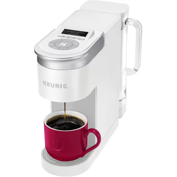 Keurig KSupreme SMART Single Serve Coffee Maker With WiFi Compatibility 4 Brew Sizes And 66oz Removable Reservoir Compatible with Alexa WhiteWhite