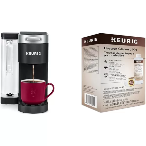 Keurig KSupreme Single Serve KCup Pod Coffee Maker MultiStream Technology 4 Brew Sizes 66oz DualPosition Removable Reservoir WhiteBlack