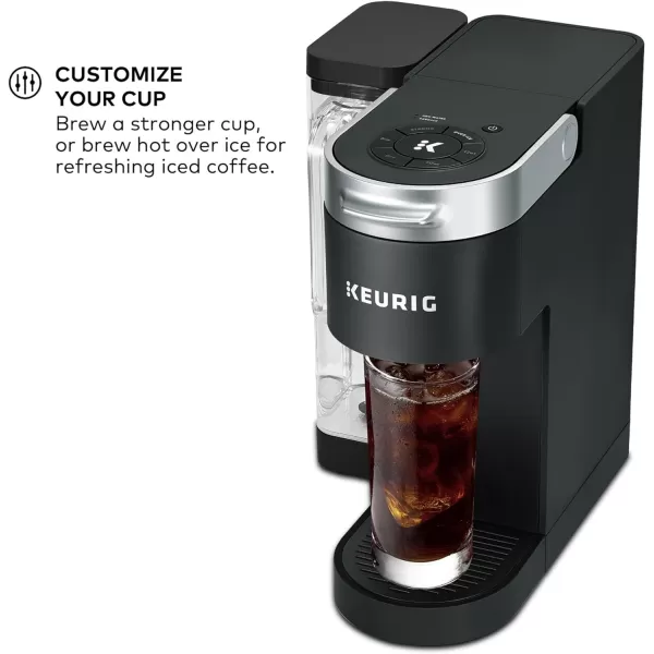 Keurig KSupreme Single Serve KCup Pod Coffee Maker MultiStream Technology 4 Brew Sizes 66oz DualPosition Removable Reservoir WhiteBlack