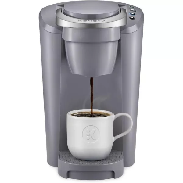 Keurig KCompact SingleServe KCup Pod Coffee Maker with 3 Brew Sizes Smart Start Feature 36oz Removable Reservoir BlackGray