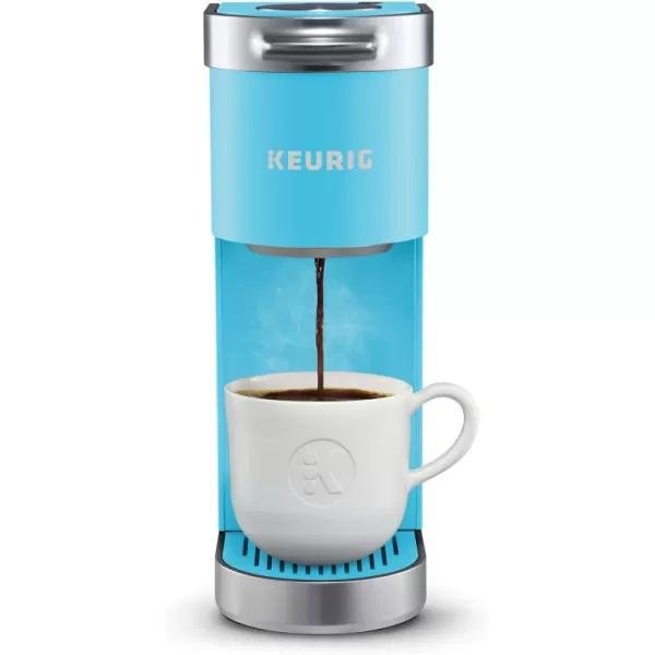 Keurig KMini Plus Single Serve KCup Pod Coffee Maker with 6 to 12oz Brew Size Stores up to 9 KCup Pods Travel Mug Friendly Matte BlackCool Aqua