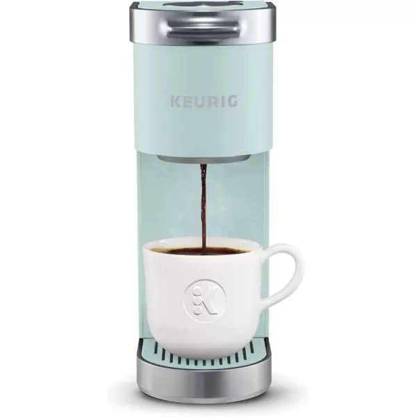 Keurig KMini Plus Single Serve KCup Pod Coffee Maker with 6 to 12oz Brew Size Stores up to 9 KCup Pods Travel Mug Friendly Matte BlackMisty Green