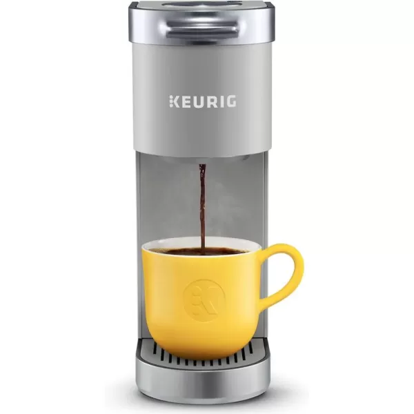 Keurig KMini Plus Single Serve KCup Pod Coffee Maker with 6 to 12oz Brew Size Stores up to 9 KCup Pods Travel Mug Friendly Matte BlackStudio Gray