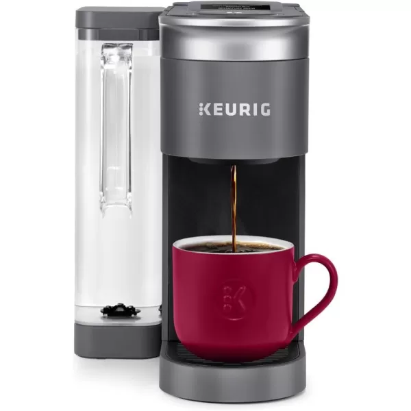 Keurig KSupreme SMART Single Serve Coffee Maker With WiFi Compatibility 4 Brew Sizes And 66oz Removable Reservoir Compatible with Alexa WhiteGray