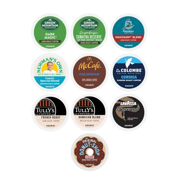 imageKeurig Entertainers Collection Variety Pack SingleServe KCup Pods 40 CountBold Roast Variety