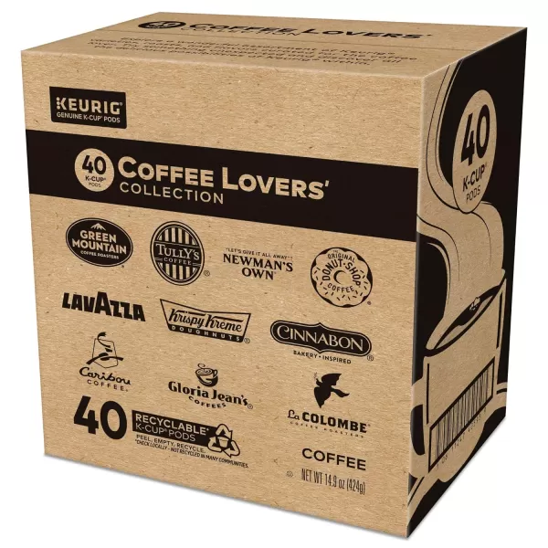 imageKeurig Entertainers Collection Variety Pack SingleServe KCup Pods 40 CountCoffee Lovers