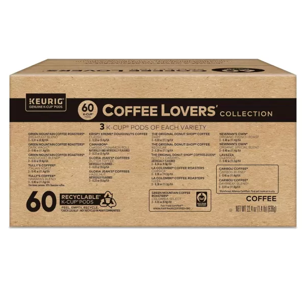 imageKeurig Entertainers Collection Variety Pack SingleServe KCup Pods 40 CountCoffee Lovers