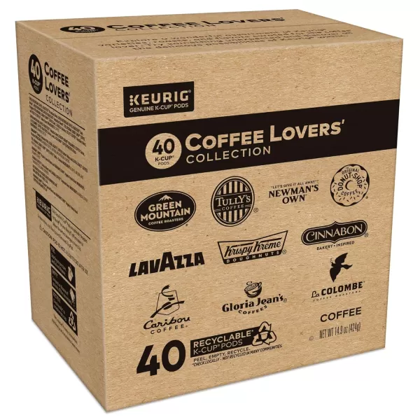 imageKeurig Entertainers Collection Variety Pack SingleServe KCup Pods 40 CountCoffee Lovers