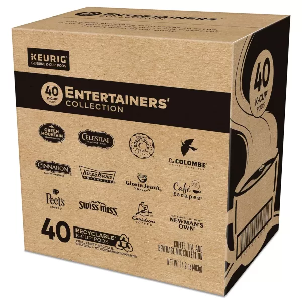 imageKeurig Entertainers Collection Variety Pack SingleServe KCup Pods 40 CountEntertainers Collection Variety